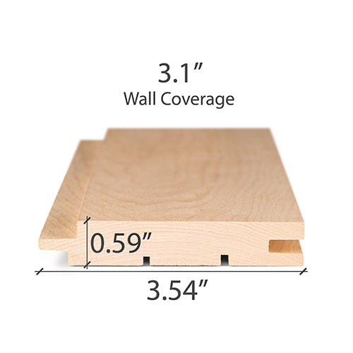 PROSAUNAS Alder 1X4 T&G STS4