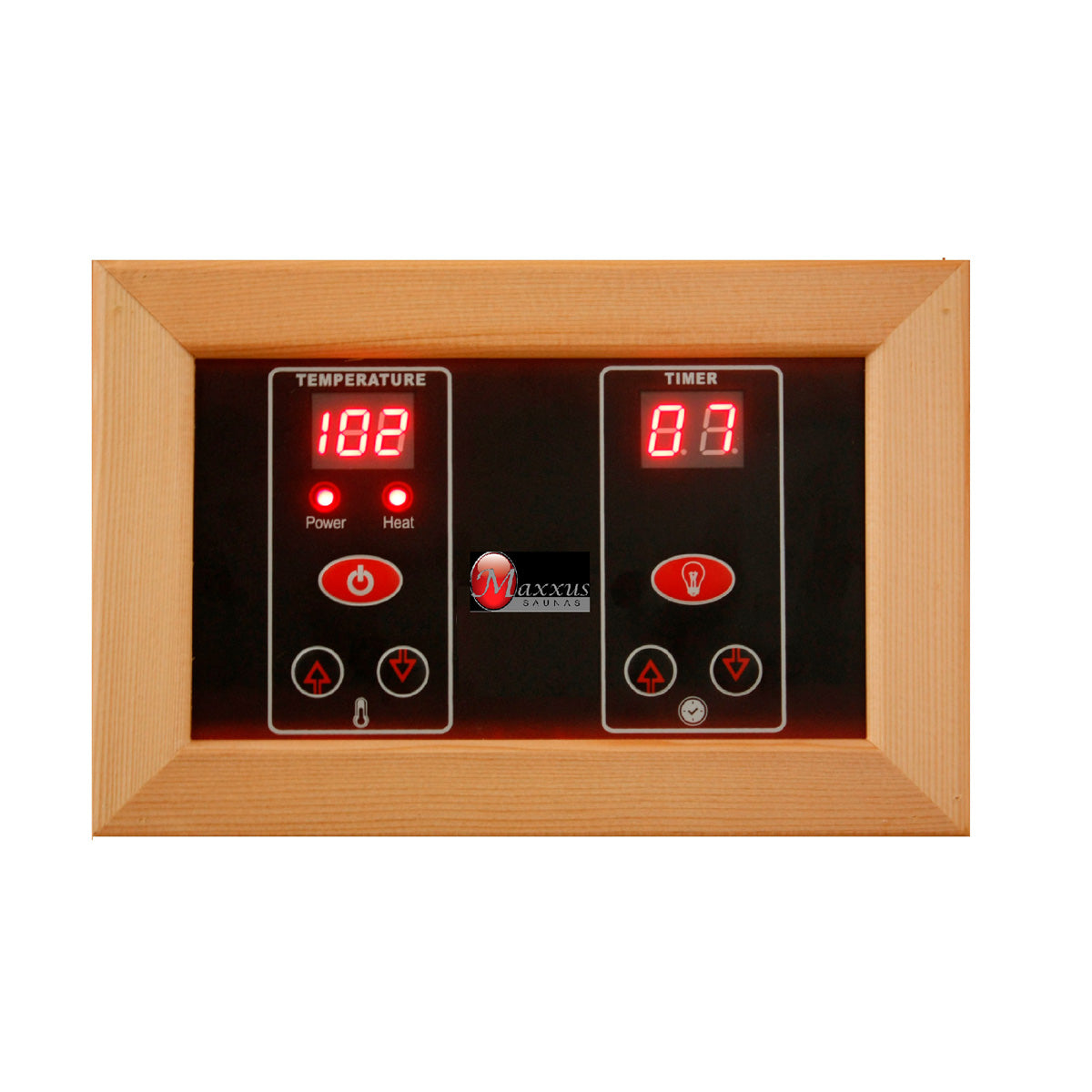 Golden Designs Maxxus Bellevue 3-Person Near Zero EMF FAR Infrared Sauna With Canadian Hemlock