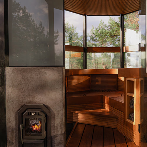 Cozy Heat O Thru-Wall 12 Sauna Stove