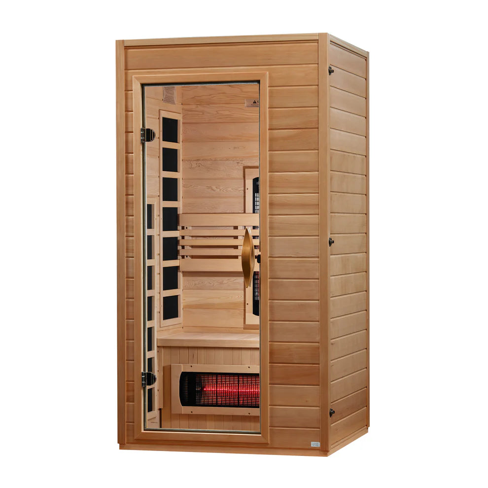 Golden Designs Dynamic Martin 1-2-Person Full Spectrum Near Zero EMF FAR Infrared Sauna
