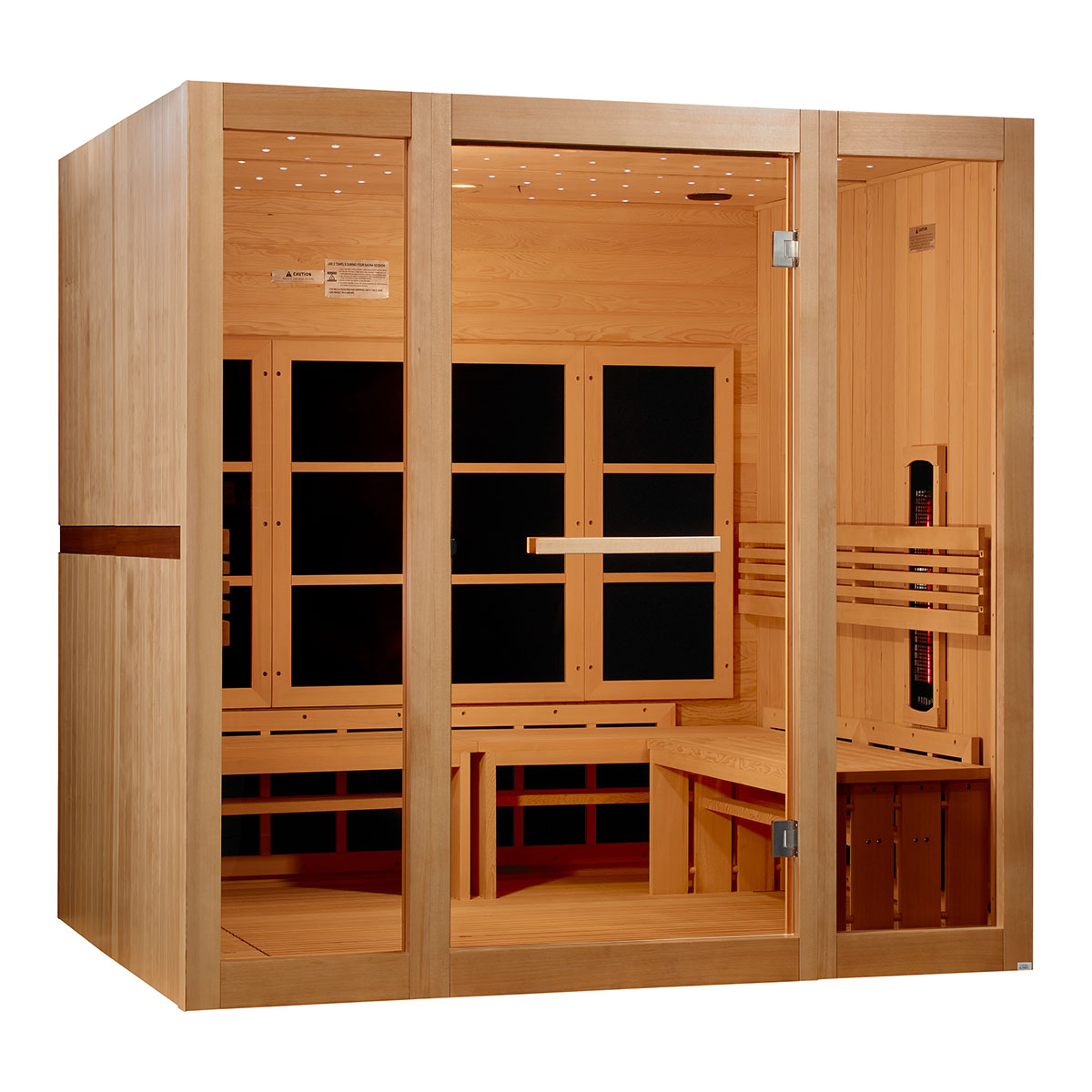 Golden Designs 8 Person Full Spectrum Near Zero EMF FAR Infrared Sauna