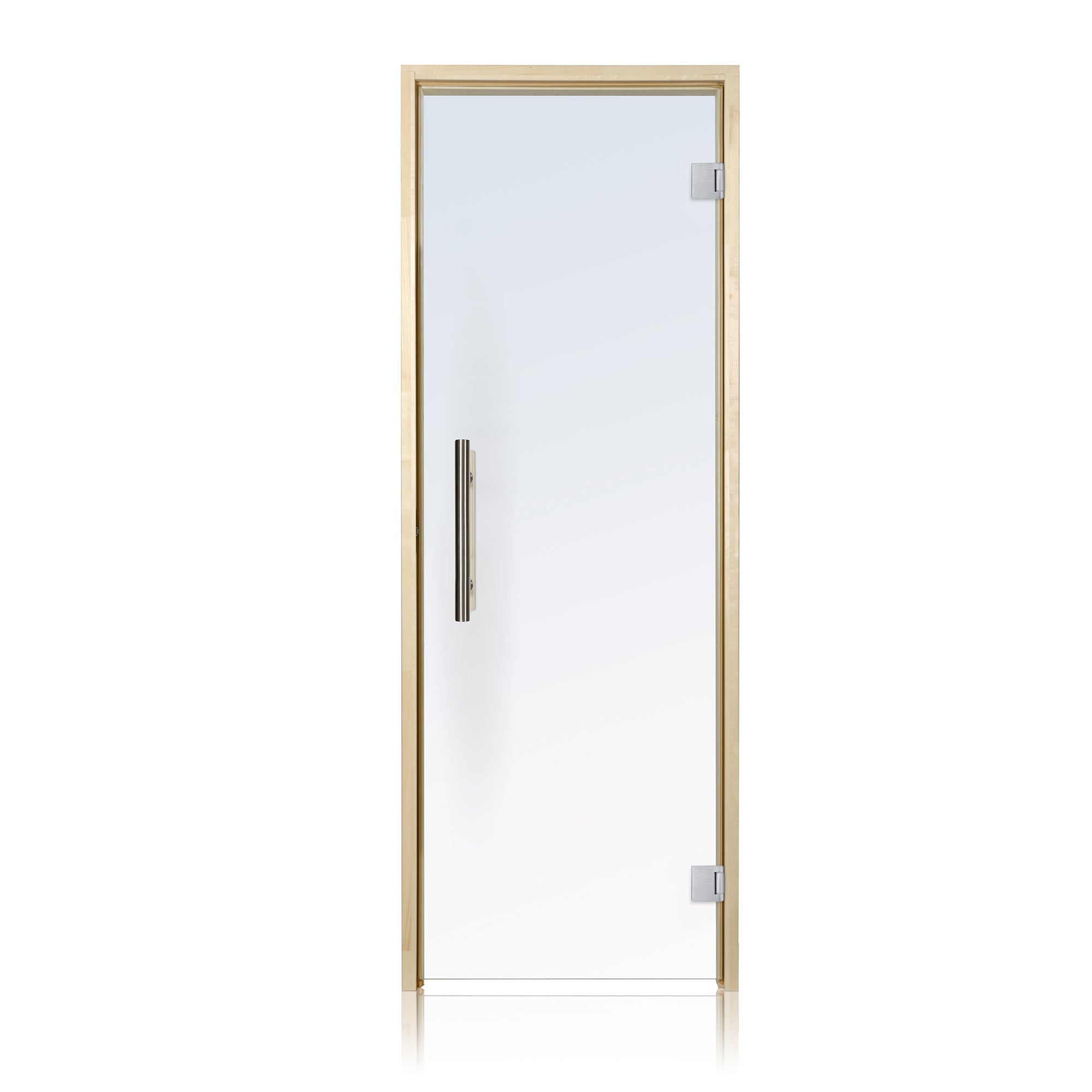 PROSAUNAS Prehung Clear Glass Sauna Door, Aspen 24x81
