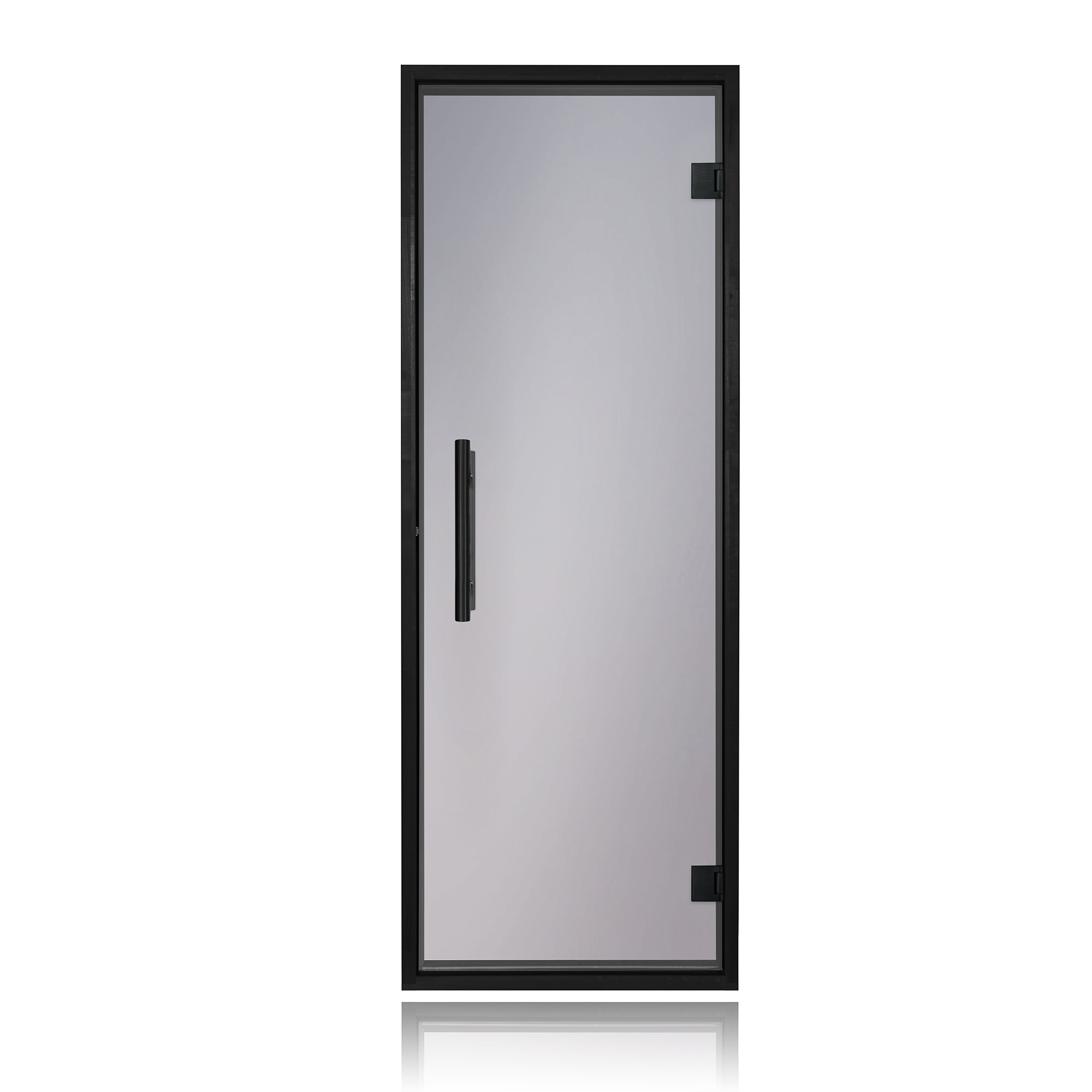 PROSAUNAS Prehung Tinted Glass Sauna Door, Black Alder Frame 24x73