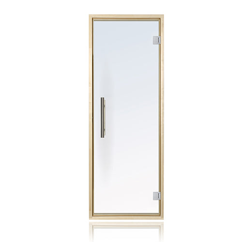 PROSAUNAS Prehung Clear Glass Sauna Door, Aspen Frame 24x73