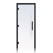 PROSAUNAS Prehung ADA Clear Glass Sauna Door, Black Alder 36x81