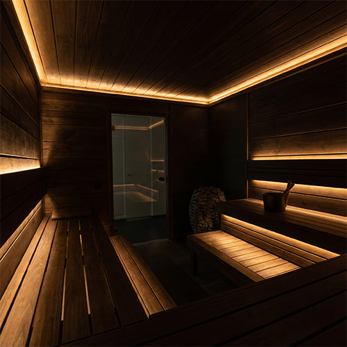 PROSAUNAS 3-Zone Dimmable White LED Light Strip Kit