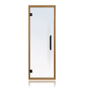 PROSAUNAS Prehung Clear Glass Sauna Door, Thermo-Aspen Frame 24x73