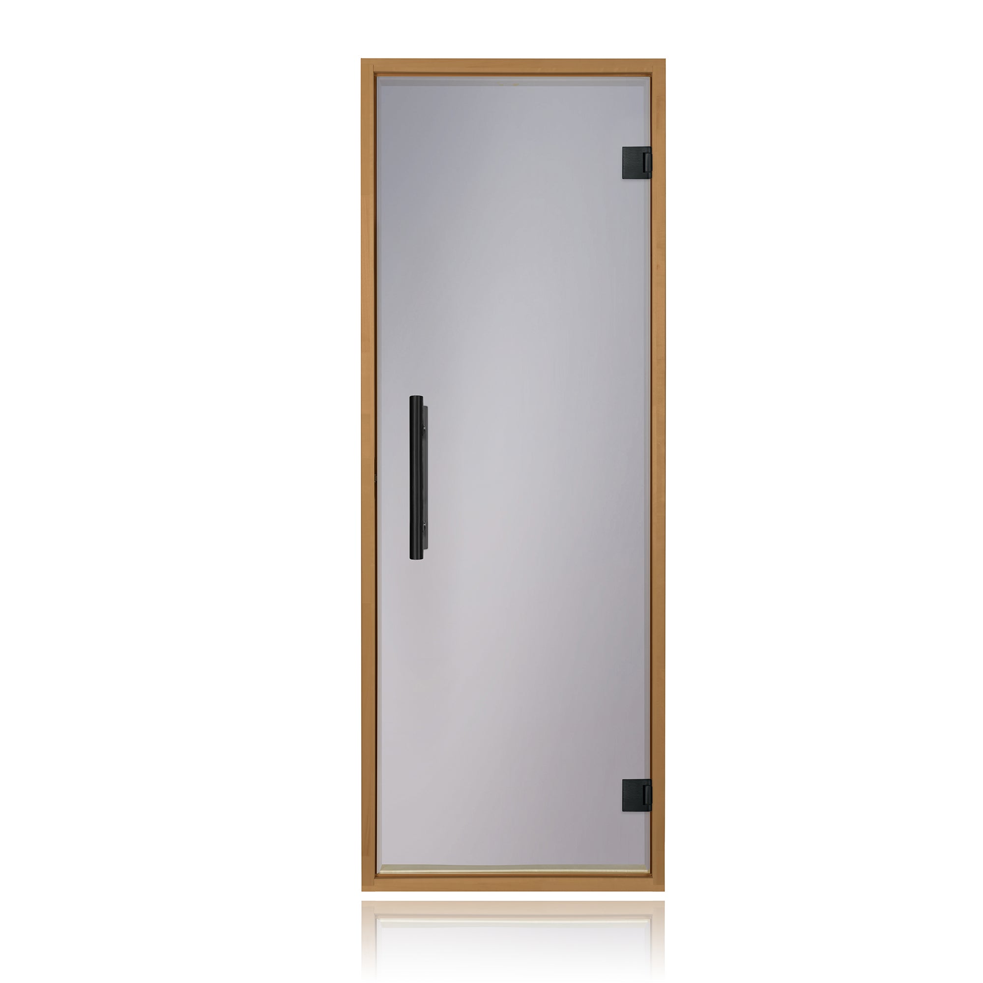 PROSAUNAS Prehung Tinted Glass Sauna Door, Thermo-Aspen Frame 24x73