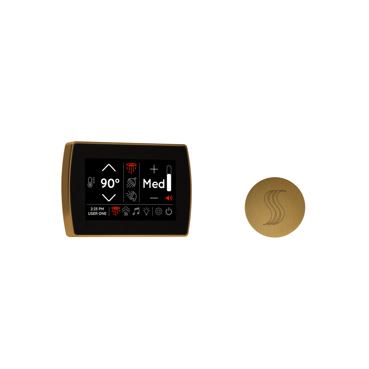 ThermaSol Signatouch Control and Steam Head Kit - Round