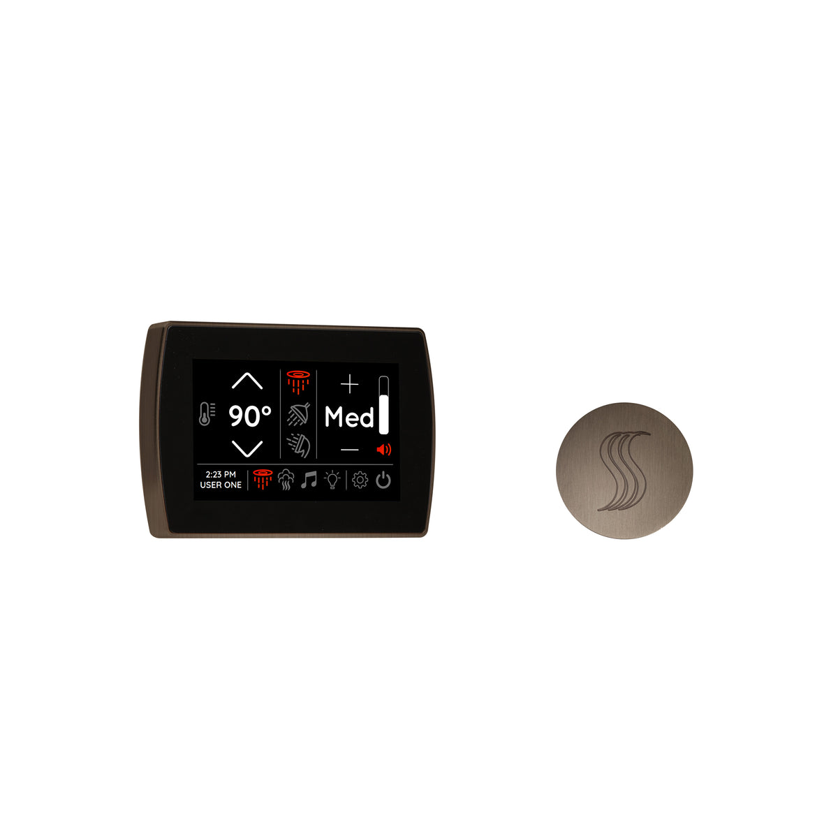 ThermaSol Signatouch Control and Steam Head Kit - Round