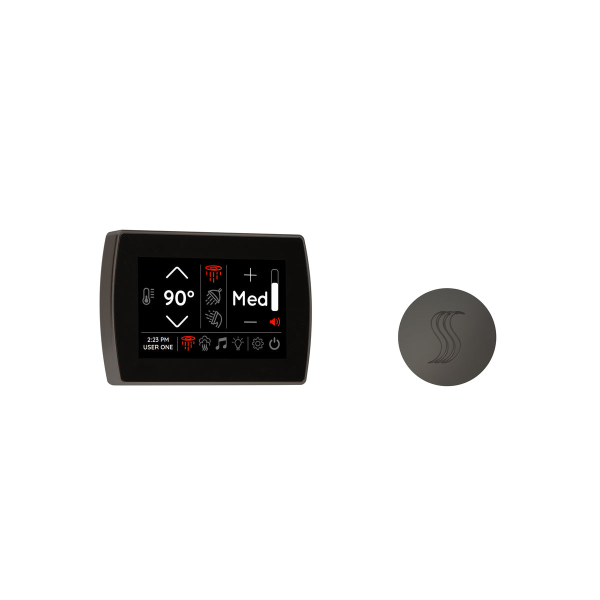 ThermaSol Signatouch Control and Steam Head Kit - Round