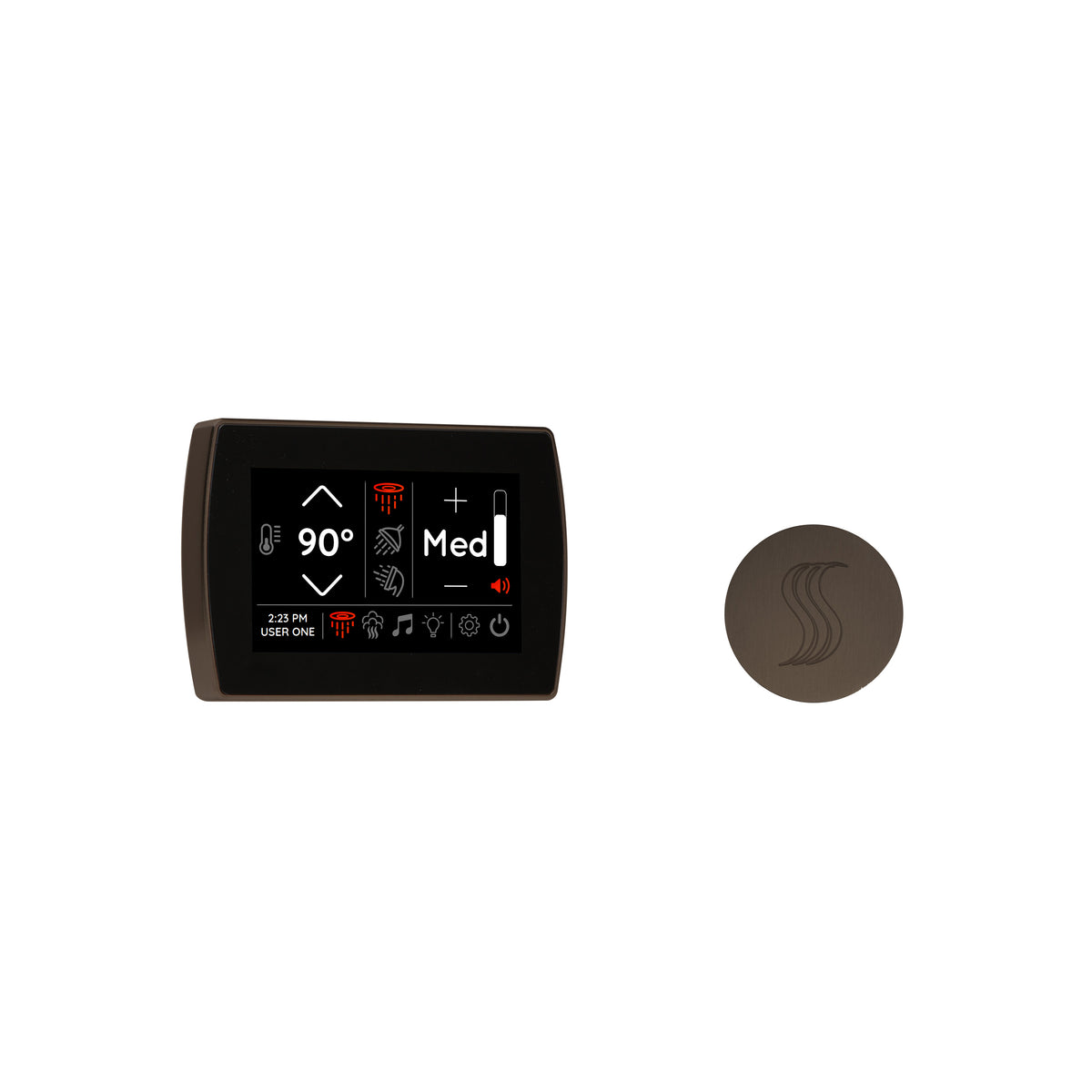 ThermaSol Signatouch Control and Steam Head Kit - Round