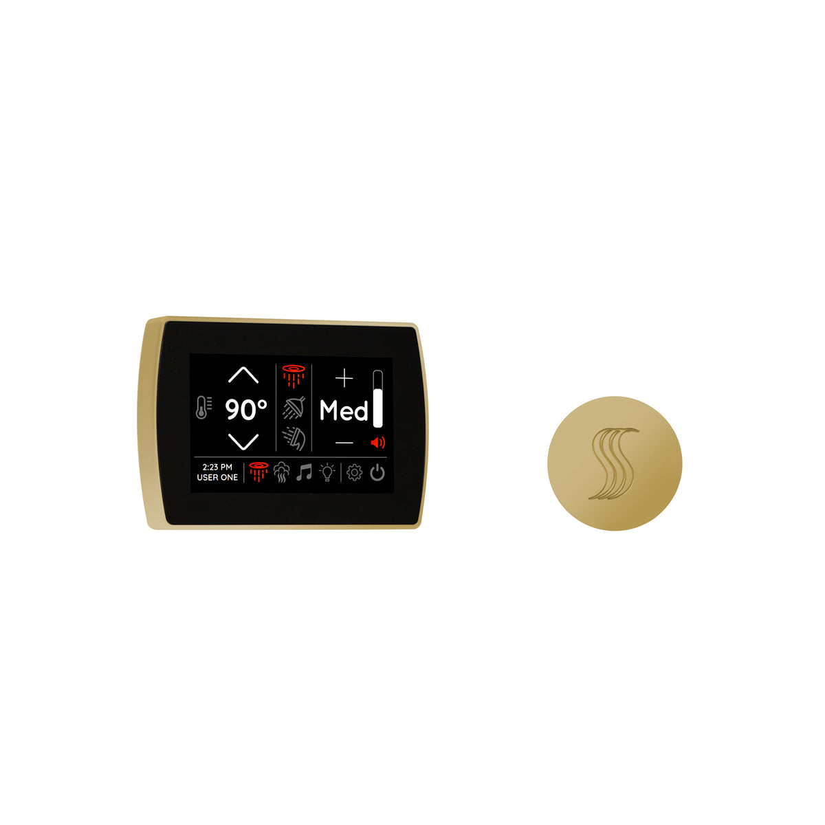ThermaSol Signatouch Control and Steam Head Kit - Round