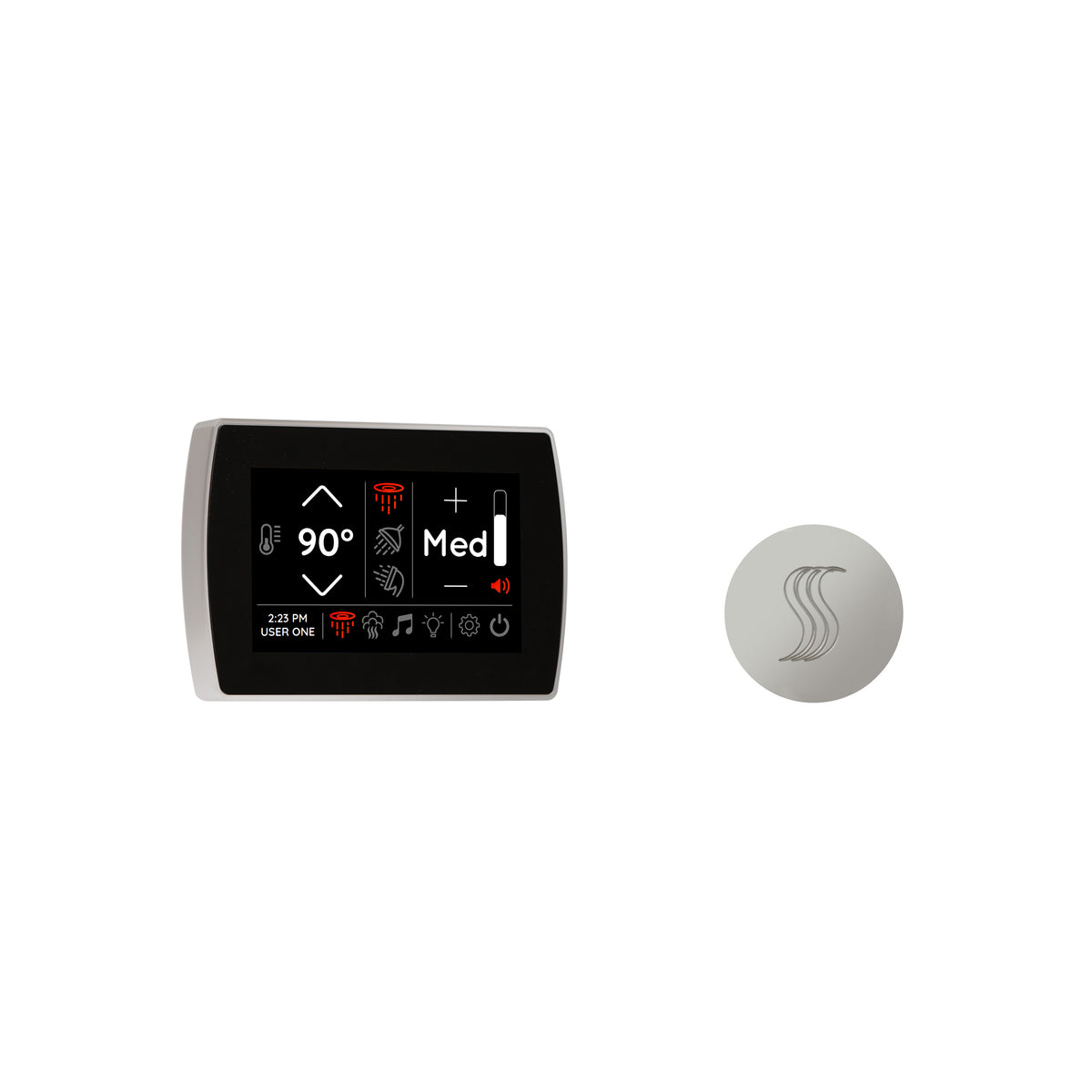ThermaSol Signatouch Control and Steam Head Kit - Round