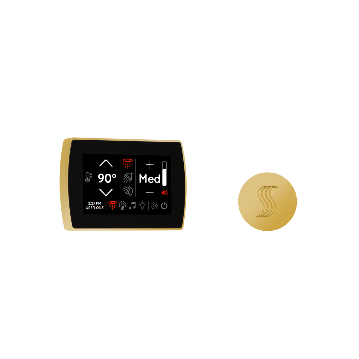 ThermaSol Signatouch Control and Steam Head Kit - Round