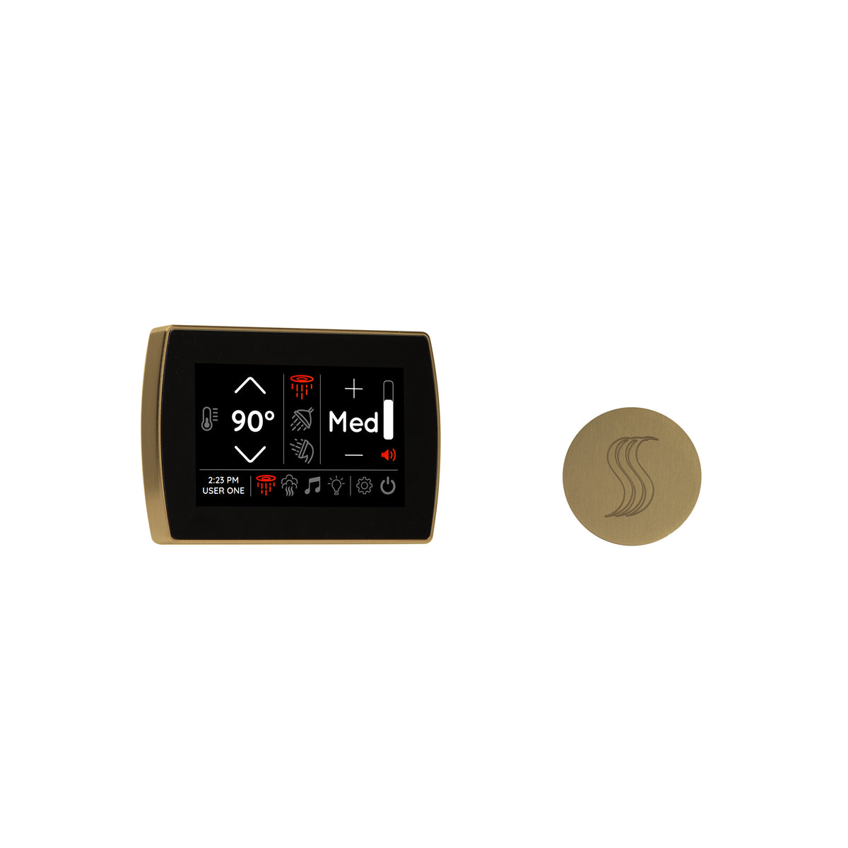 ThermaSol Signatouch Control and Steam Head Kit - Round