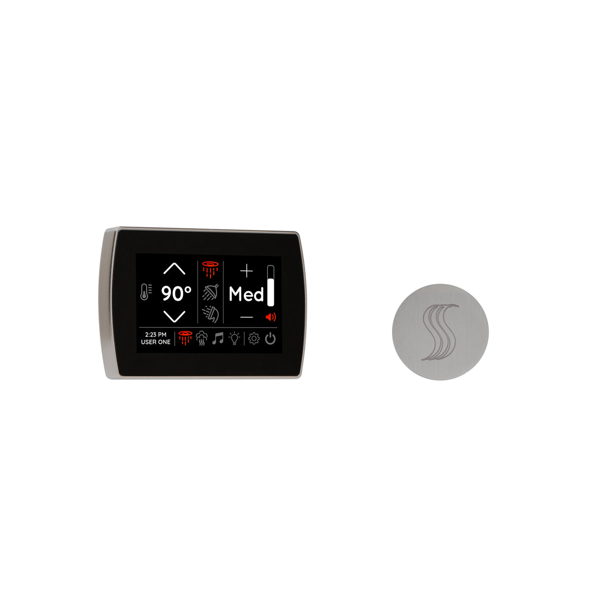 ThermaSol Signatouch Control and Steam Head Kit - Round
