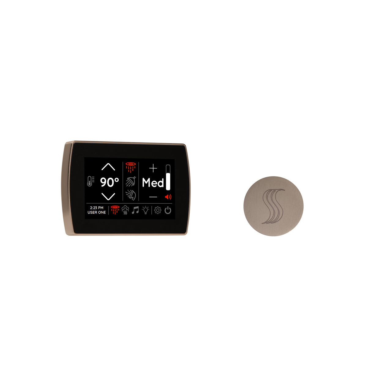 ThermaSol Signatouch Control and Steam Head Kit - Round