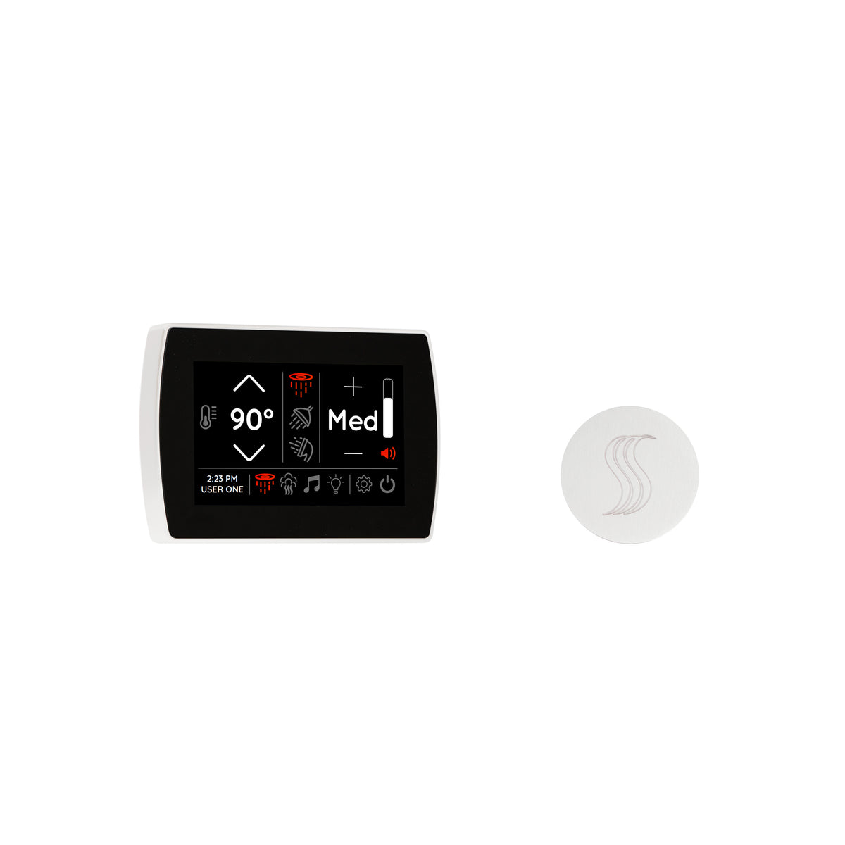 ThermaSol Signatouch Control and Steam Head Kit - Round