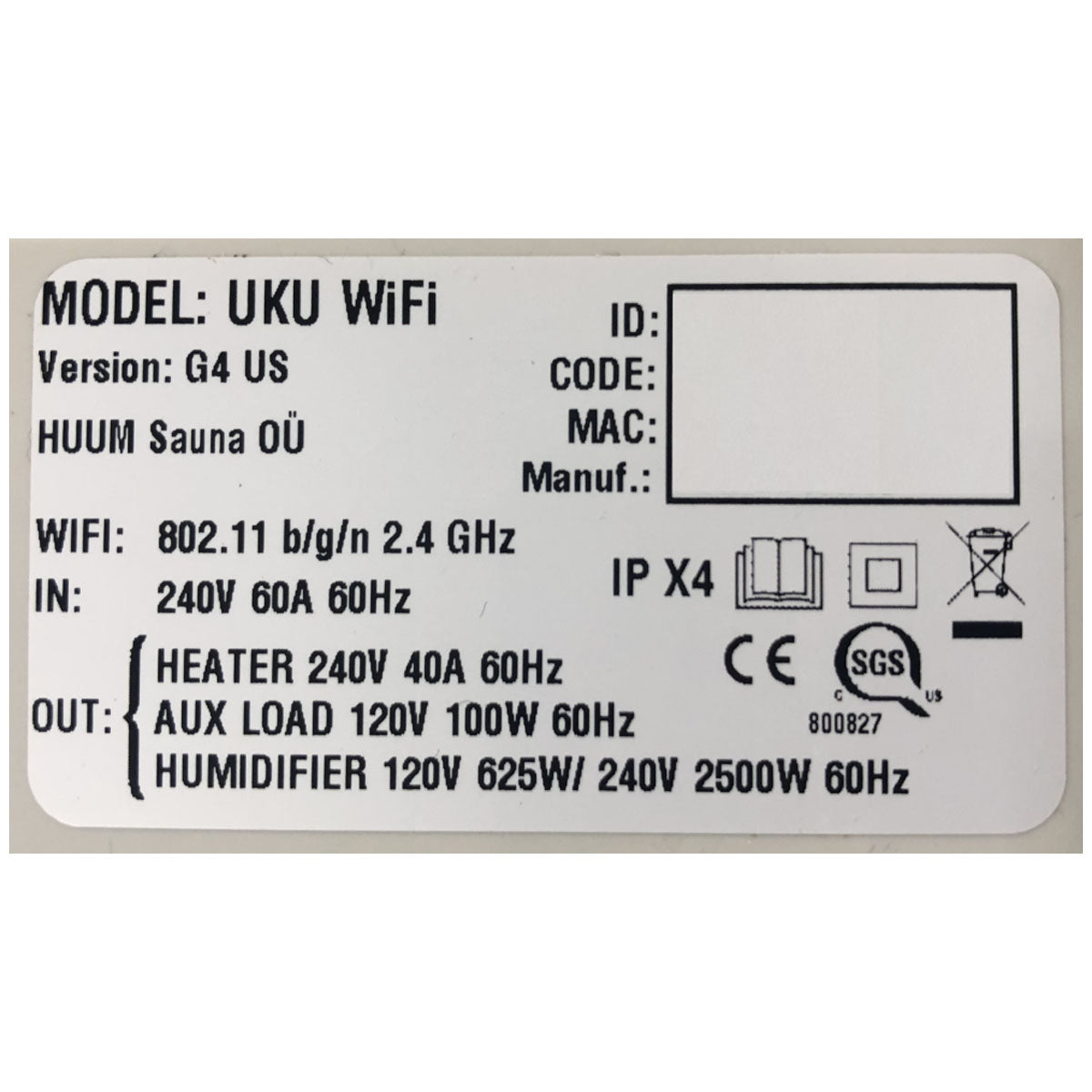 HUUM UKU Wi-Fi Replacement Main Module
